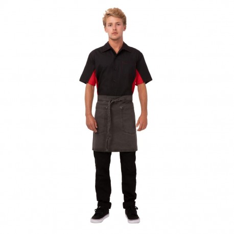 Chef Works Dorset Sloof Donkergrijs - Katoenen Heupschort