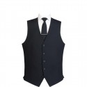 Herengilet 5 knopen zwart – maat XS – polyester serveerkleding