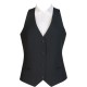 Damesgilet 4 knopen zwart, maat M