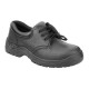 Nisbets Essentials Unisex Veiligheidsschoenen Zwart Leer - Maat 35