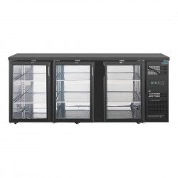 Polar U-serie premium 3-deurs barkoeling 355L – Zwart Staal