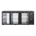 Polar U-serie premium 3-deurs barkoeling 355L – Zwart Staal
