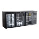 Polar U-serie premium 3-deurs barkoeling 355L – Zwart Staal