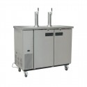 Polar G-serie dubbele fust bierdispenser RVS - professionele tapinstallatie