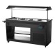 Polar G-serie Gekoelde Buffetbar Zwart | Staal & Glas Bar Display