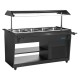 Polar G-serie Gekoelde Buffetbar Zwart | Staal & Glas Bar Display