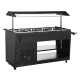 Polar G-serie Gekoelde Buffetbar Zwart | Staal & Glas Bar Display
