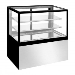 Polar U-serie Deli Koelvitrine 385L | RVS & Glas Display Koeling Zilver