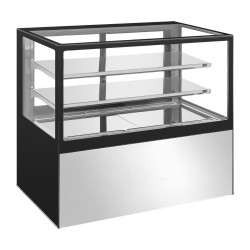 Polar U-serie delicatessen vitrine koelkast 485L – RVS & Glas