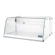 Polar G-serie aanrecht zelfbedieningsvitrine – RVS & glas – 40L – Zilver