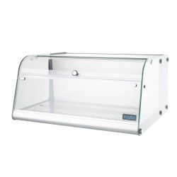 Polar G-serie aanrecht zelfbedieningsvitrine – RVS & glas – 40L – Zilver