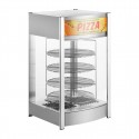Buffalo 4-laags verwarmde pizzadisplay – zilver, 800W
