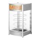 Buffalo 4-laags verwarmde pizzadisplay – zilver, 800W