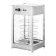Buffalo 4-laags verwarmde pizzadisplay – zilver, 800W