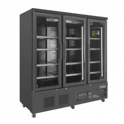 Polar G-Series driedeurs multideck vriezer 1156L – zwarte display koeling van staal