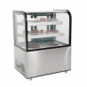 Polar G-serie energiezuinige delicatessenvitrine koelkast 270L – RVS & glas, Zilver