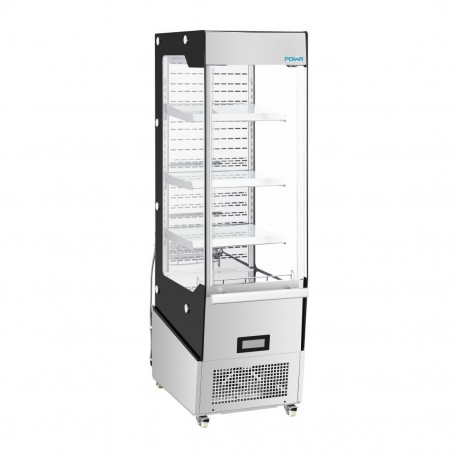 Polar G-serie Slimline Multideck Displaykoelkast met Deur – RVS & Glas, 220L