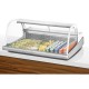 Polar G-serie vis koelvitrine 225L – Display koelkast RVS & Glas, Wit