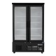 Polar G-serie dubbele deur multideck vriezer - zwart, 1200mm breed