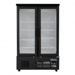 Polar G-serie dubbele deur multideck vriezer - zwart, 1200mm breed