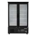 Polar G-serie dubbele deur multideck vriezer - zwart, 1200mm breed