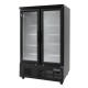 Polar G-serie dubbele deur multideck vriezer - zwart, 1200mm breed