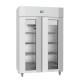 Polar U-serie energiezuinige dubbele deur staande display koelkast RVS 1400L