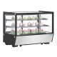 Polar G-serie Display Koelkast Zwart Vierkant Glas 160L – Aanrechtmodel RVS