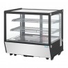 Polar G-serie aanrechtmodel display koelkast zwart, vierkant glas, 120L