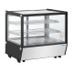 Polar G-serie aanrechtmodel display koelkast zwart, vierkant glas, 120L