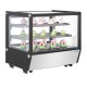 Polar G-serie aanrechtmodel display koelkast zwart, vierkant glas, 120L