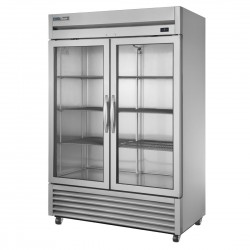 True Dubbeldeurs Display Koelkast T-49G-FGD01 – RVS & Aluminium, 914L