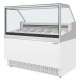 Polar U-serie IJsvitrinekast met 6 Pannen – Display Vriezer Wit