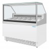 Polar U-serie IJsvitrinekast met 6 Pannen – Display Vriezer Wit