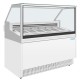 Polar U-serie IJsvitrinekast met 6 Pannen – Display Vriezer Wit