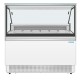 Polar U-serie IJsvitrinekast met 6 Pannen – Display Vriezer Wit