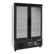 Polar G-serie multideck koelkast met dubbele deuren – zwart, 744L