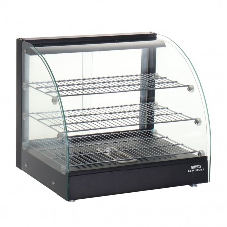 Nisbets Essentials Verwarmde Voedsel Display Merchandiser 82L – Zwart