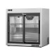 True TSD-09G-HC-LD Display Schuifdeur Koelkast – RVS, 110 Liter, Zilver