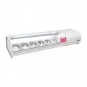 Polar G-serie energiezuinige tapas display koelkast – RVS & glas, wit