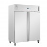 Polar U-serie dubbele staande vriezer met dubbele deur 1300L RVS