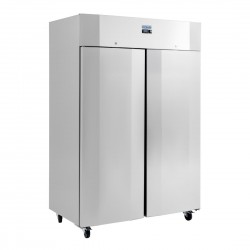 Polar U-Series energiezuinige dubbeldeurs vrieskast 1400L RVS