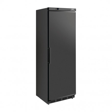 Nisbets Essentials vrijstaande koeling 400L – zwarte koelkast met digitaal display
