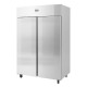 Polar U-serie energiezuinige RVS koelkast met dubbele deur - 1400L