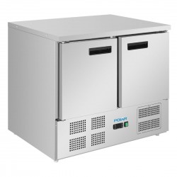 Polar G-Serie vrieswerkbank met dubbele deuren 240L RVS Zilver