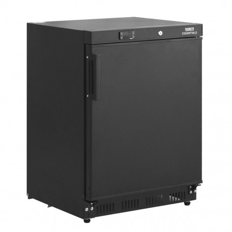 Nisbets Essentials compacte vriezer – zwart gelakt staal, 78L