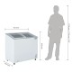 Polar G-Series display vrieskist 200L wit – RVS koelvriezer voor winkel en horeca
