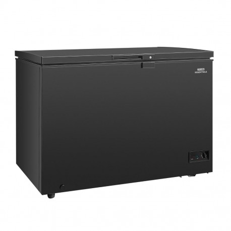 Nisbets Essentials vrieskist 282L zwart – 1116mm breed