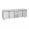 Polar U-serie energiezuinige 4-deurs vrieswerkbank 632L – RVS Werkbank
