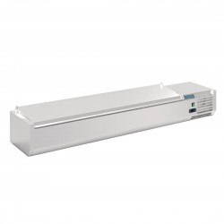 Polar G Serie opzetvoorbereidingskoelkast met deksel 8x 1/4GN – RVS